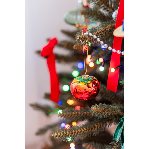 Steklen okrasek za jelko Tomato – Sass & Belle-image-1