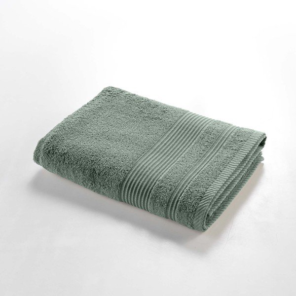 Žajbljevo zelena frotirna bombažna brisača 70x130 cm Tendresse – douceur d'intérieur