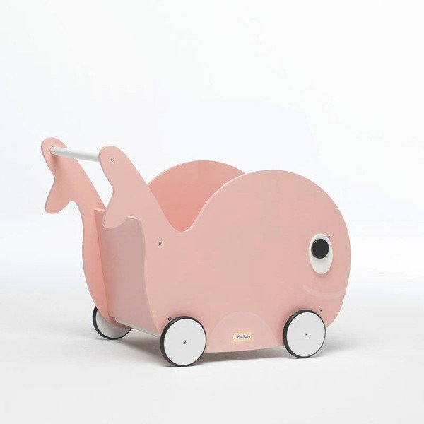 Otroška škatla za shranjevanje s kolesi Whale - Rocket Baby -image-4