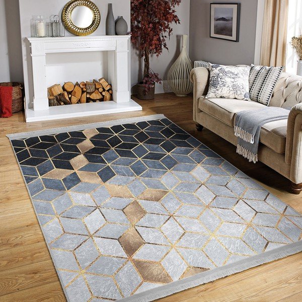 Modro-siv tekač 80x200 cm - Mila Home-image-3