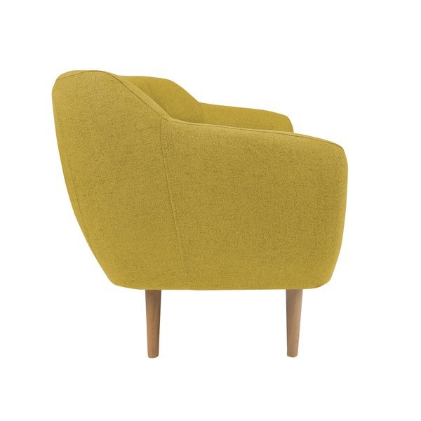 Rumena dvosedežna zofa s svetlimi nogami Mazzini Sofas Sicile-image-2