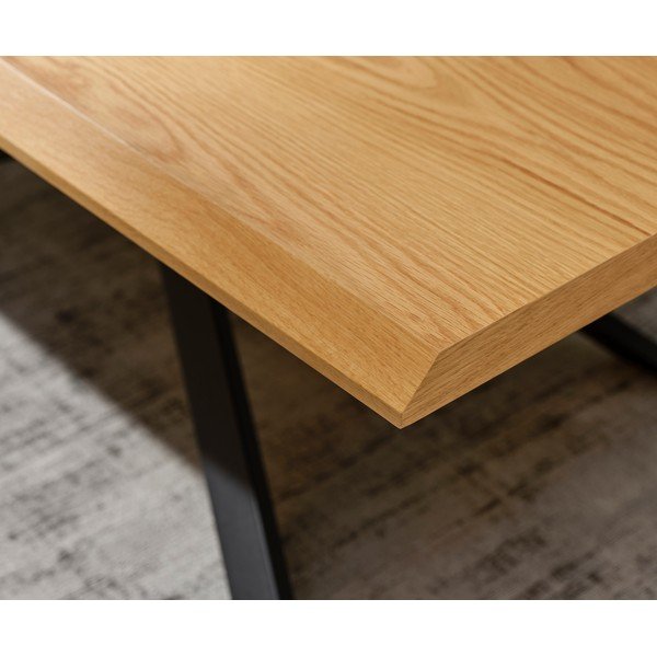 Mizica z mizno ploščo v hrastovem dekorju 68x130 cm Arno – Unique Furniture-image-2