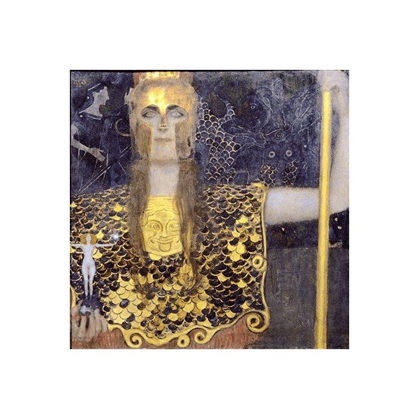Gustav Klimt - Pallas Atena, 45x45 cm