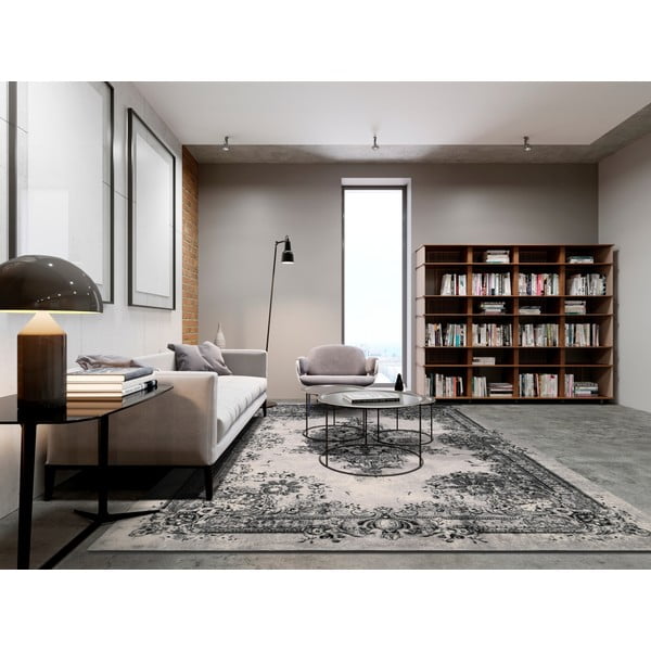 Siva volnena preproga 200x300 cm Meri – Agnella-image-1