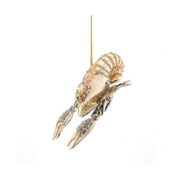 Steklen okrasek za jelko 13,5 cm Bejewelled Lobster – Sass & Belle