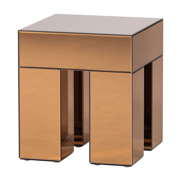 Stranska mizica v sijajnem dekorju 45x45 cm Mirrox – WOOOD