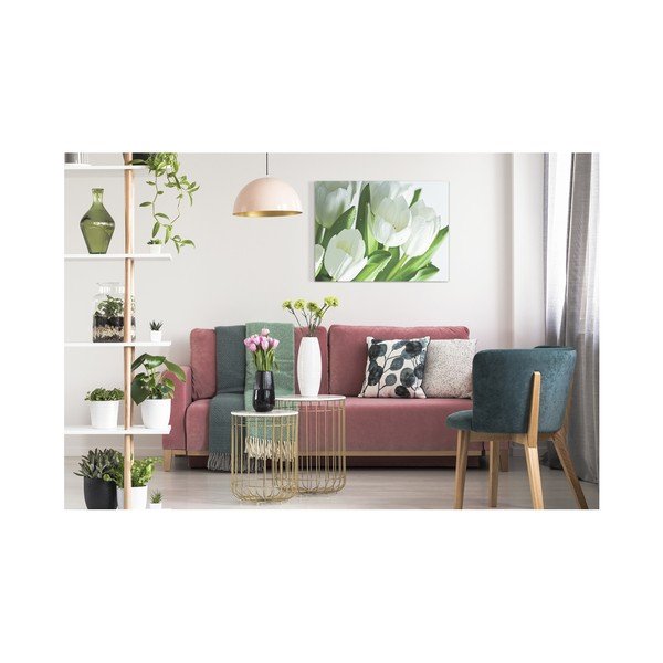Slika Styler Platno Beli tulipani, 60 x 80 cm-image-1