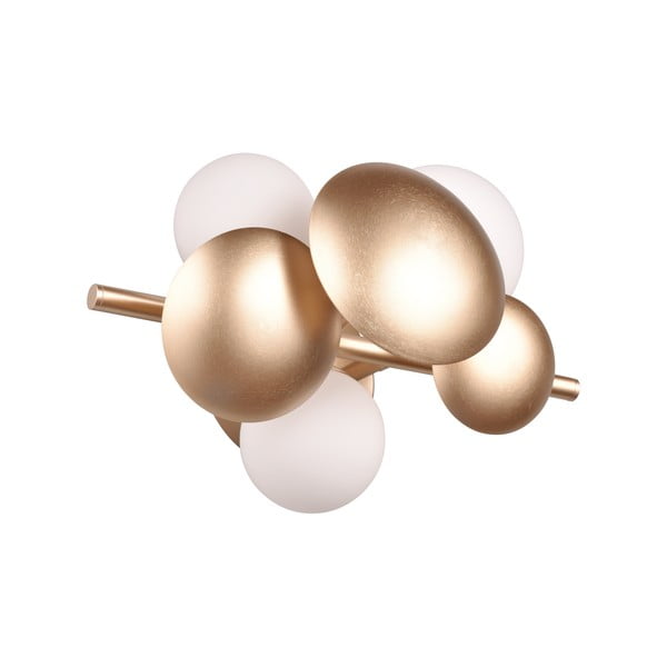 Bela/zlata stenska svetilka Bubble – Trio Select-image-2