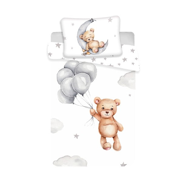 Bombažna otroška posteljnina za otroško posteljico 100x135 cm Teddy Bear – Jerry Fabrics