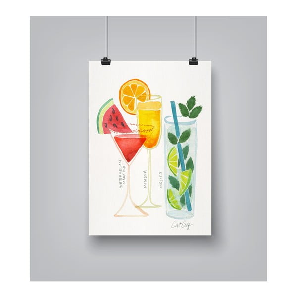 Plakat Americanflat Summer Cocktails by Cat Coquillette, 30 x 42 cm