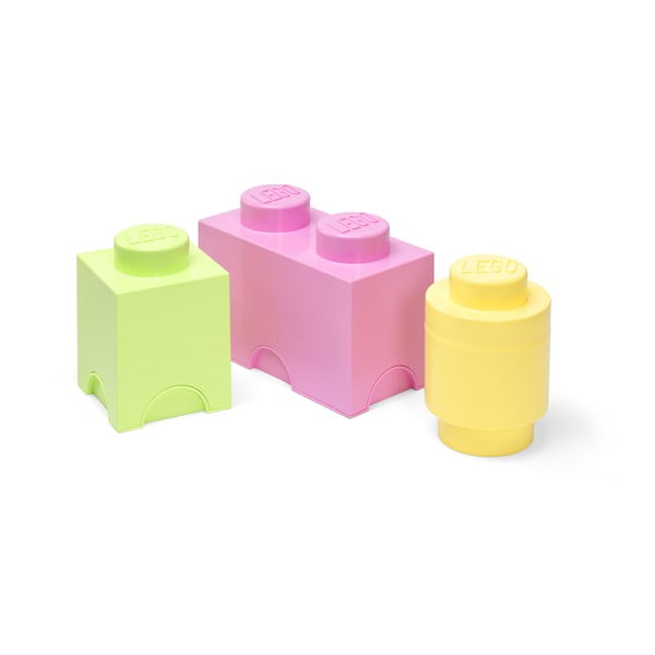 Otroške plastične škatle za shranjevanje v kompletu 3 kos Box - LEGO®