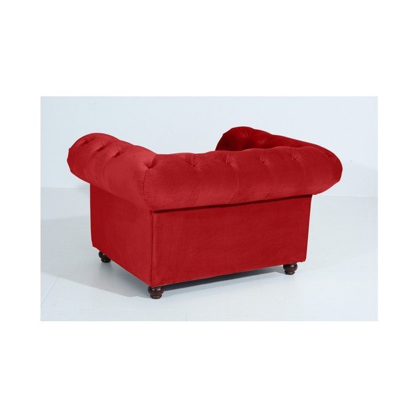 Rdeč fotelj Max Winzer Orleans Velvet-image-3