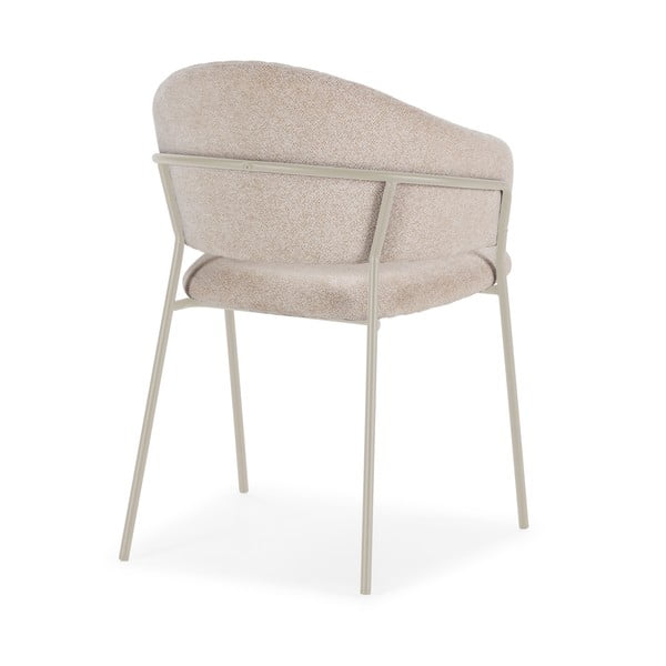 Bež oblazinjeni jedilni stoli v kompletu z nasloni za roke 2 ks Leticia – Marckeric-image-4