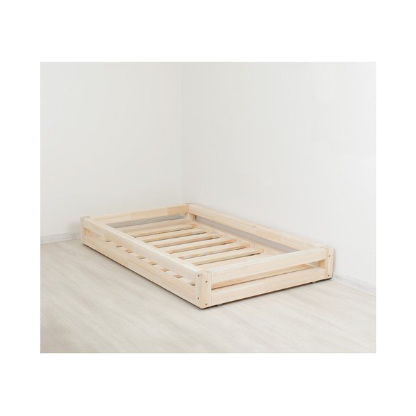 Komplet modrega predala pod posteljo in 4 podaljšanih nog Benlemi, za posteljo 80 x 180 cm-image-2