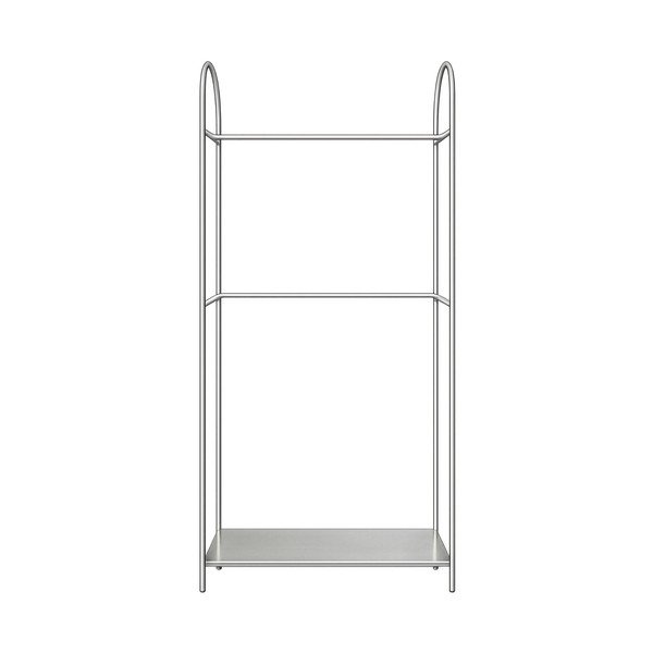 Kovinsko stojalo za oblačila v mat srebrni barvi 92x186x39 cm Arch – Mette Ditmer Denmark