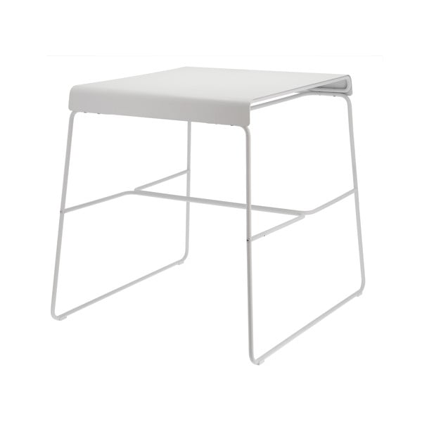 Bela kovinska jedilna miza 58x75 cm A-Café – Zone-image-2