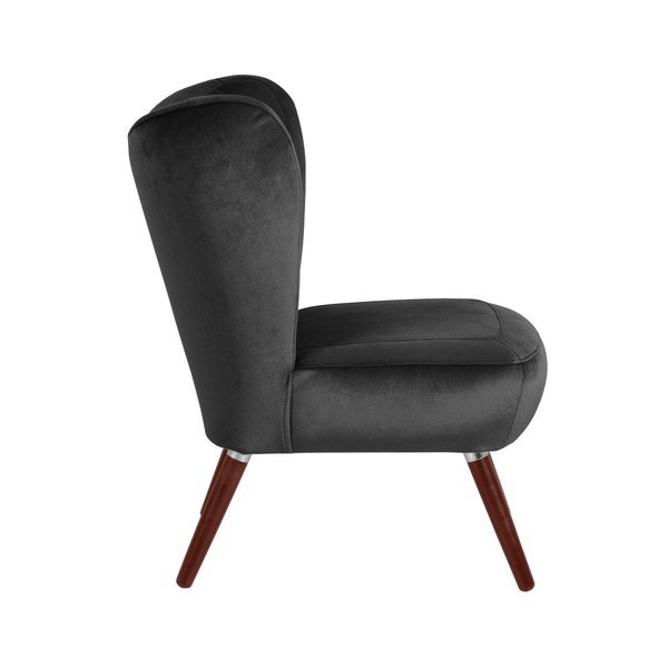 Antracitno siv fotelj Max Winzer Sari Velvet-image-4