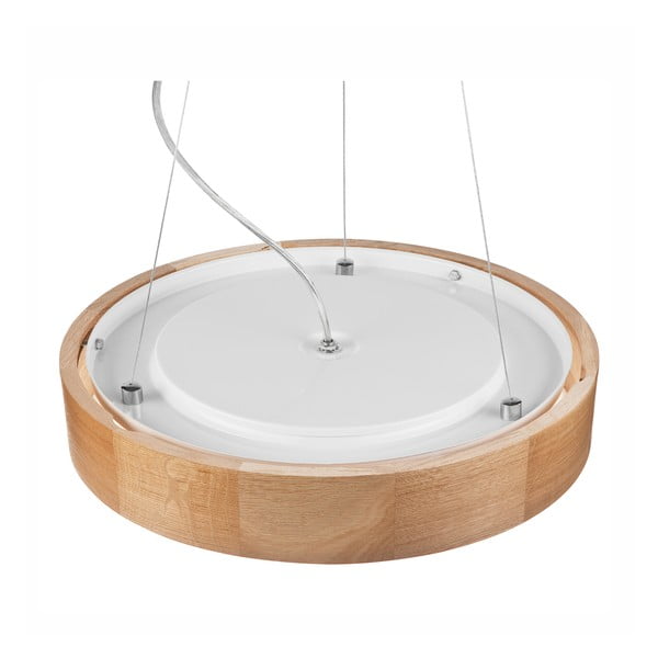 Rjava viseča svetilka s steklenim senčnikom ø 47 cm Eveline – LAMKUR-image-4