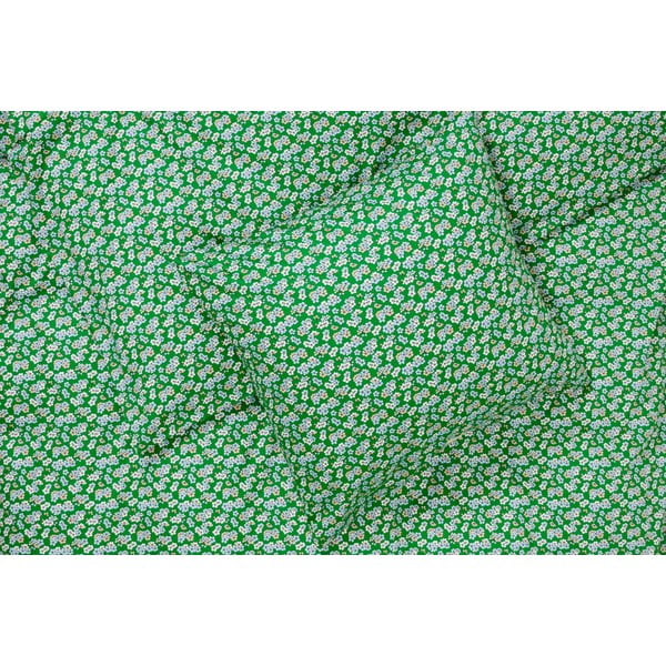 Zelena posteljnina iz bombažnega satena 140x200 cm Pleasantly – JUNA-image-1