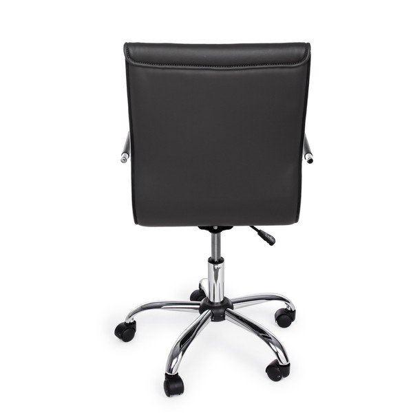 Temno siv pisarniški stol iz umetnega usnja Perth – Yes Everyday-image-4