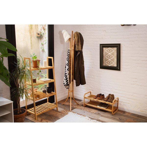 Bambusovo plašč stojalo Compactor Coat & Hat Bamboo-image-1