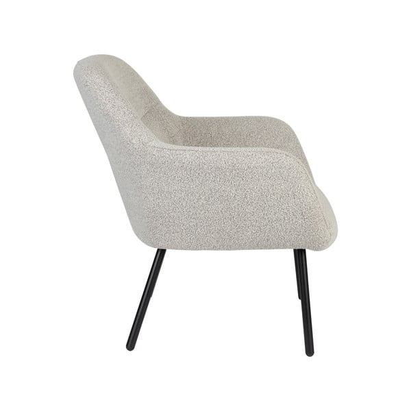 Bel fotelj iz tkanine bouclé Dude – White Label-image-3