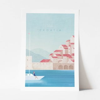 Plakat Travelposter Croatia, 30 x 40 cm
