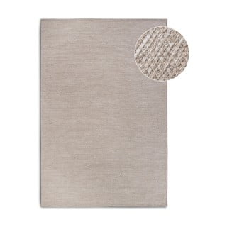 Bež ročno tkana preproga iz mešanice volne 80x150 cm Pradesh Linen White – Elle Decoration