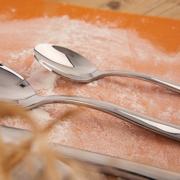 Pribor iz nerjavečega jekla v srebrni barvi 24 ks Shape – Orion-image-1