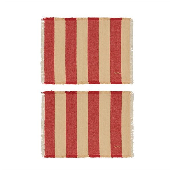 Pogrinjki v kompletu 2 ks iz organskega bombaža 36x48 cm Toppu – OYOY Living Design