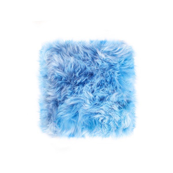Svetlo moder okrasni vzglavnik iz ovčje kože Royal Dream Sheepskin, 45 x 45 cm-image-1