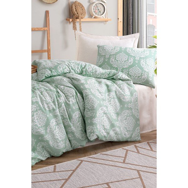 Zelena enojna posteljnina 140x200 cm Post – Mijolnir-image-1