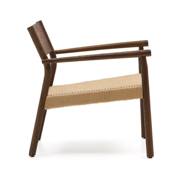 Pleten fotelj v naravni barvi Yalia – Kave Home-image-2