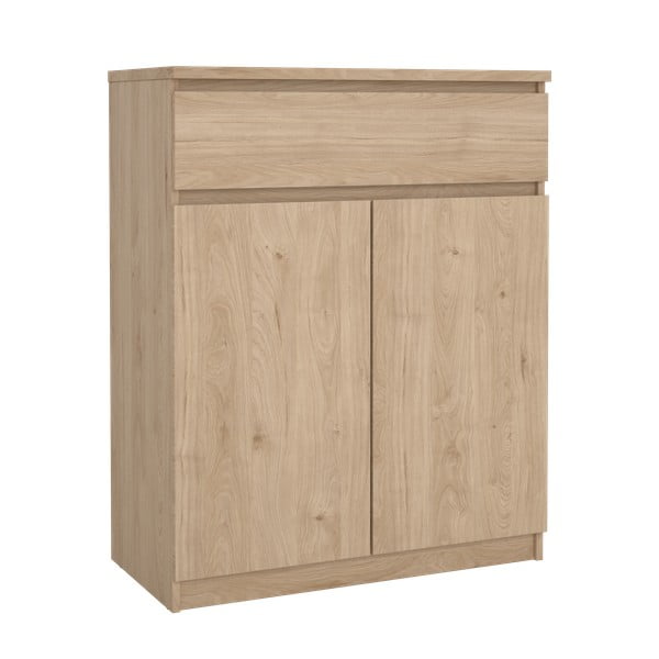 Komoda v hrastovem dekorju 80x100x40 cm Naia – Tvilum-image-3