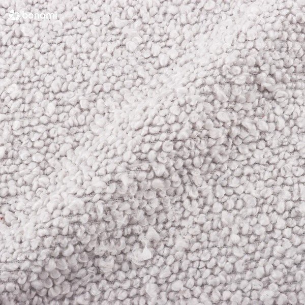 Svetlo siv tabure iz tkanine bouclé Molino – Micadoni Home-image-3