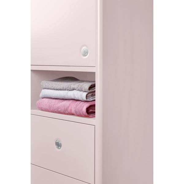 Rožnata visoka/stenska kopalniška omarica 40x158 cm Color Bath – Tom Tailor-image-1