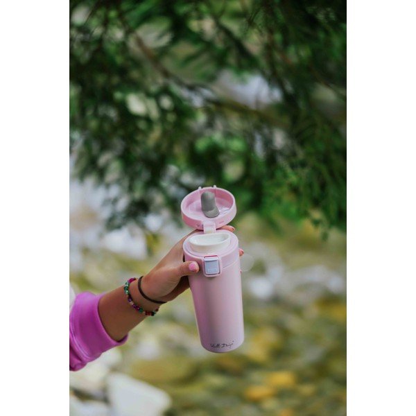 Rožnata potovalna termo skodelica Vialli Design Fuori, 400 ml-image-3