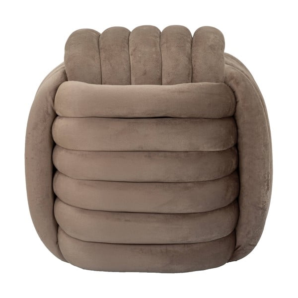 Siv/rjav žameten tabure Softy – Mauro Ferretti-image-2