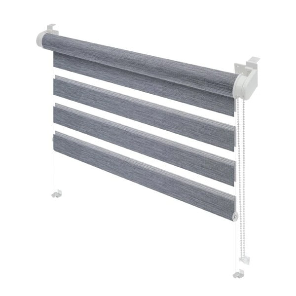 Siv zatemnitveni rolo 42,5x150 cm Zebra Natur – Gardinia-image-1