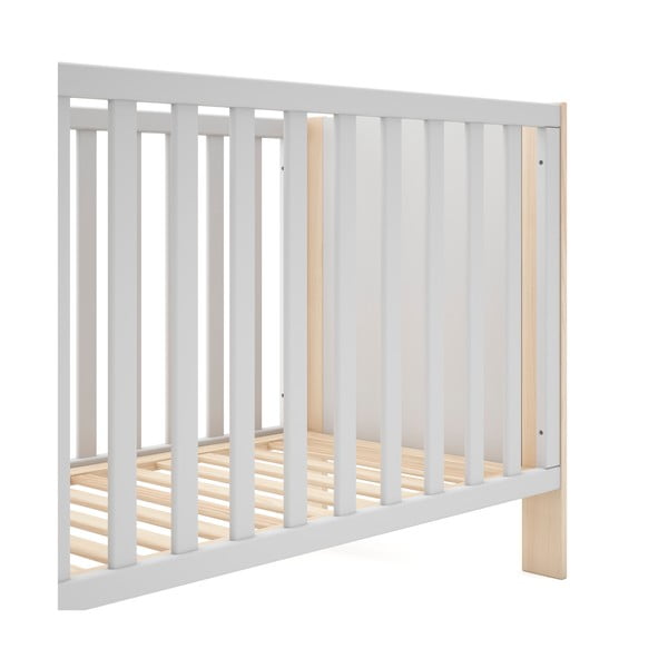 Bela/naravna otroška posteljica 60x120 cm Esteban – Marckeric-image-4