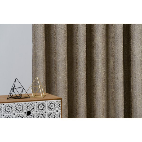 Zavesa v zlati barvi 140x160 cm Elys – Mendola Fabrics-image-2
