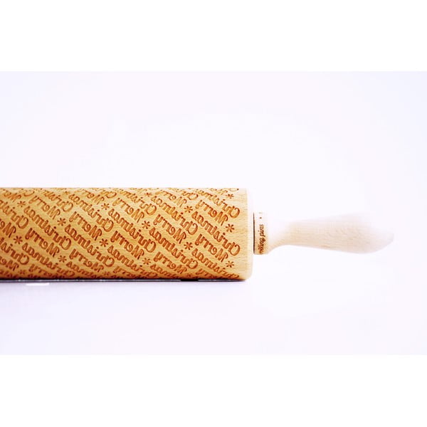 Lesen božični reliefni valjček za testo Valek Merry Christmass-image-1