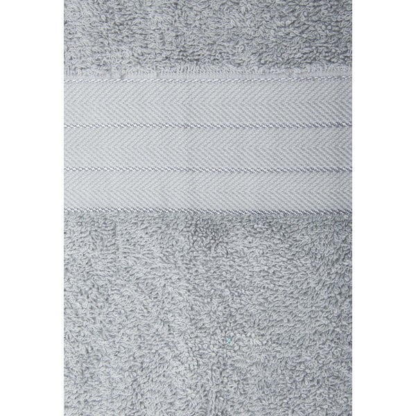 Svetlo sive frotirne bombažne brisače v kompletu 2 ks 70x140 cm – Good Morning-image-1