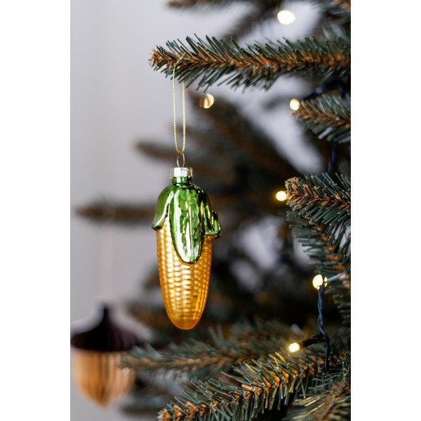 Steklen okrasek za jelko Corn – Sass & Belle-image-1