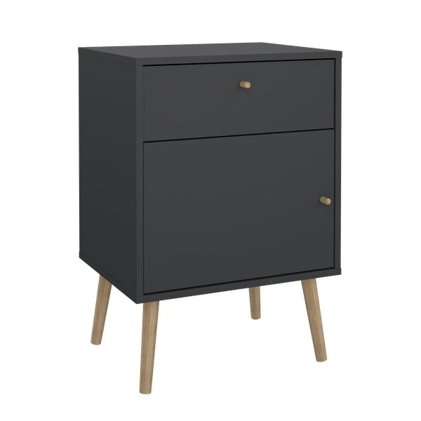 Antracitno siva nočna omarica Bodo – Tvilum-image-3