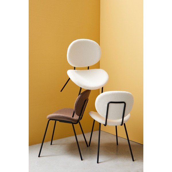 Bel oblazinjen jedilni stol Maddie – Yes Everyday-image-1