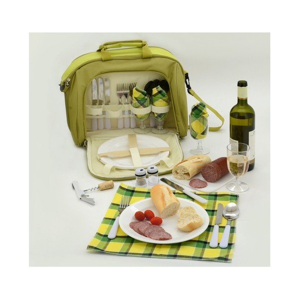 Zelena piknik torba za 4 osebe Cattara-image-2