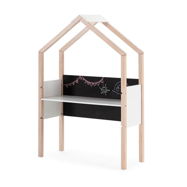 Otroška pisalna miza iz masivnega bora 40x100 cm Roxana – Marckeric-image-3