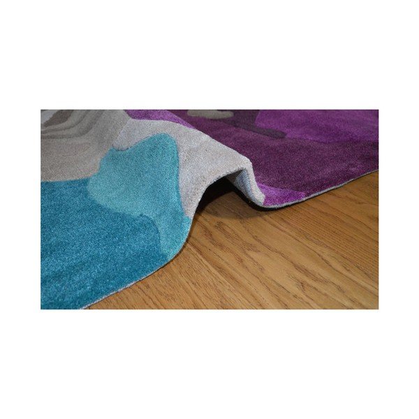 Preproga Makovi cvetovi Teal Purple, 120x170 cm-image-2