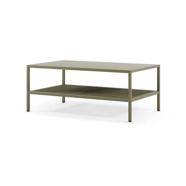 Zelena kovinska klubska mizica 60x100 cm Fayna – Marckeric-image-2